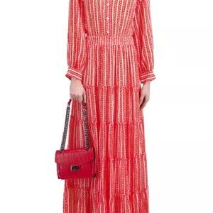 The Kooples Crimson Long Sleeve Dress